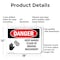 Signmission Keep Hands Clear Of Moving Machinery Danger Sign, Aluminum, 18in W x 12in L, 2PK OS-2PACK-DS-A-1218-L-1392 - alternate 2